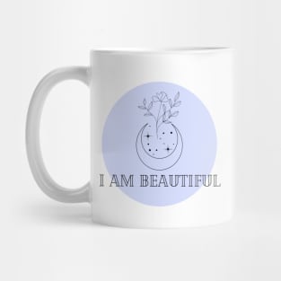 Affirmation Collection - I Am Beautiful (Blue) Mug